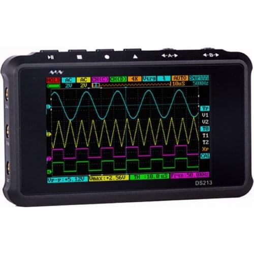 DSO203 upgrade DS213 4 Channel 100MS/s MINI Nano DSO213 Professional Portable Digital Oscilloscope Digital DSO 213