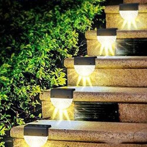 Eco-friendly Easy to Inatall Solar Step Light Waterproof Decorative Solar Fence Lights for Lawn