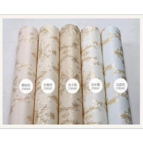 Beibehang European round net pressure damascus bedroom living room background wallpaper 3D flat round canvas