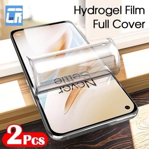 2pcs Full Cover Hydrogel Film for OnePlus 9 8 7 Pro 8t 7t Screen Protector for one plus nord N100 N10 Protective film no glass