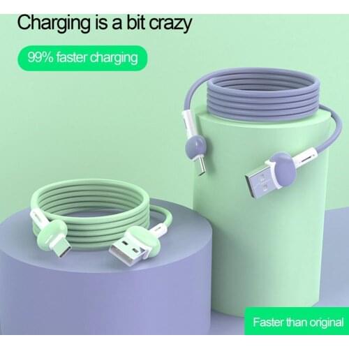 Data Cable Safe Fast Charge 3A Type-C Charging Cord Wire for Mobile Phone