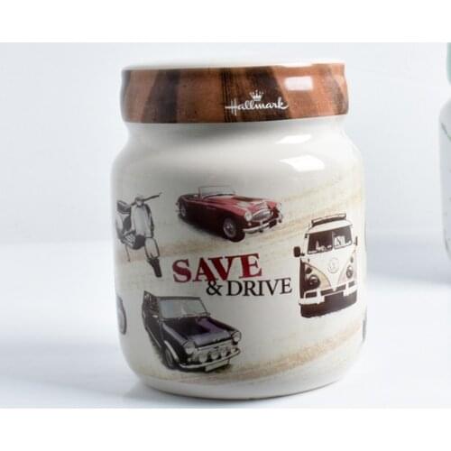 Ceramic Piggy Bank Kid Save Money Box Safe Cash Cute Piggy Bank Atm Counter Moneybox Alcancia Saving Money Coin Dispenser AD50PB