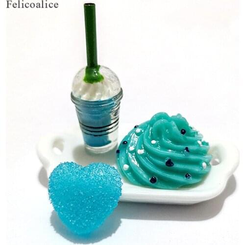 Resin Candy Simulation Food Drink Model Ornaments Mini Fake Cake Photography Props DIY Accessories Crafts For Home Decor
