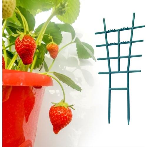 2PCS Creative Flower Vine Climbing Frame T-shaped Garden Trellis Plant Stand Garden Protection Products Black Green Optional