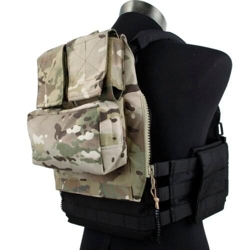 500D Nylon TMC COG003 MC Pouch Bag Zip Panel for CPC/AVS/JPC2.0 Tactical Vest CP
