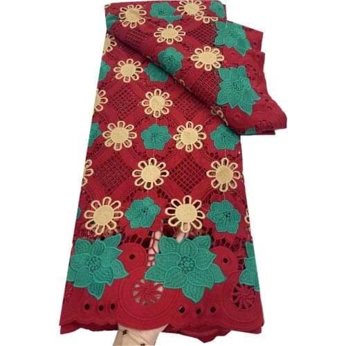 The latest water-soluble African guipure lace thread lace fabric Nigeria wedding lace fabric JY-150