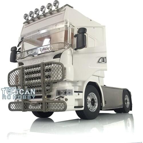 LESU 1/14 Tractor Truck 4*4 Metal Sca Chassis Bumper Horn ESC Hercul Cabin THZH0964-SMT3