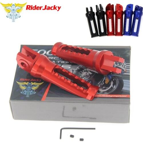 RiderJacky For YAMAHA XVS13 XVS 1300 Stryker 2011-2017 2014 2015 2016 Motorcycle Front Footrest Foot Pegs CNC Foot Rests Pedal
