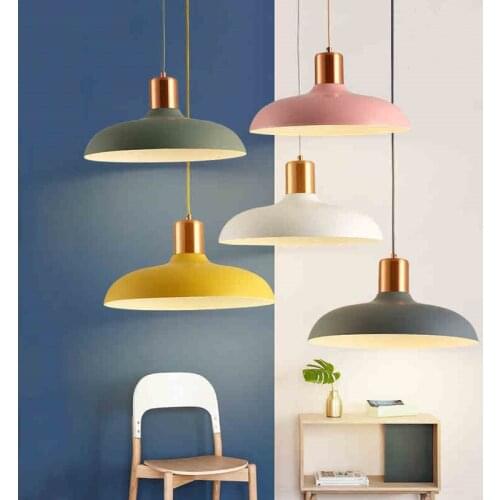 Modern Nordic Ambit Pendant Lights Denmark Colored Macaron Aluminum Led Pendant Lamp Kitchen Restaurant Light Ceiling Fixtures