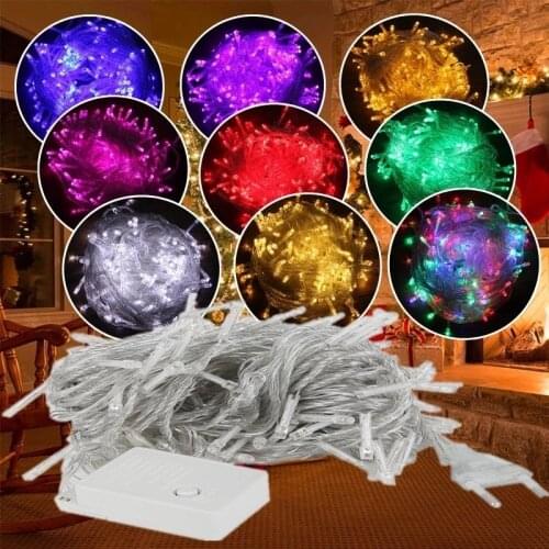 New 10M 5M 100Led 40Led String Garland Christmas Tree Fairy Light Luce Waterproof Home Garden Party Outdoor Holiday Decoration