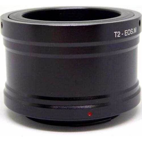 T2 T Mount Telephoto Lens to EOSM EF-M Adapter Ring for EOSM/M2/M3/M10 Body Mirrorless Camera
