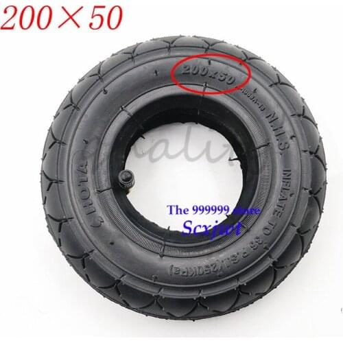 2pcs High performance 200x50 Inner Outer Tire 8 Inch Electric Scooter Tyre Electric Vehicle 200*50 Tire Accessories