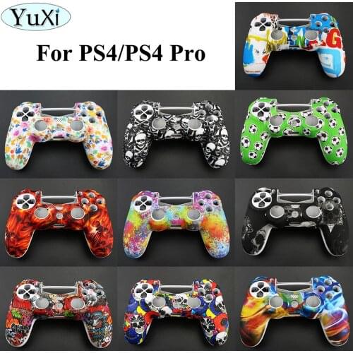 YuXi Anti-slip Silicone Cover Skin Case for Sony for PlayStation Dualshock 4 PS4 Pro Slim Controller