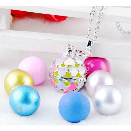Mum gift Pregnancy Baby Gift Blackened angel mexico bola pregnant bell ball engelsrufer necklace 80cm y0043