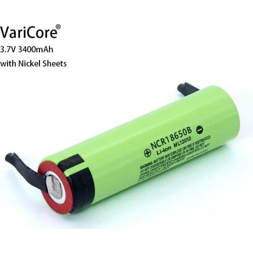 2020 New Original NCR18650B 3.7V 3400mAh 18650 Lithium Rechargeable Battery Welding Nickel Sheet batteries