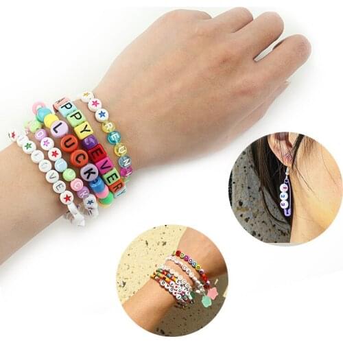 Acrylic Alphabet Beads Multipurpose DIY Jewelry Making Accessories Creative Bracelets Earrings Handmade Crafts XIN-Shipping