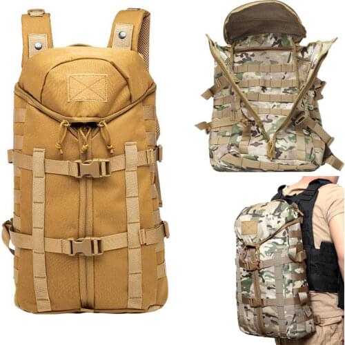 Tactical Molle Backpack Military Army Airsoft Rucksack Assault Gear Outdoor Multi-function Hunting Hiking Camping Camo Water Bag