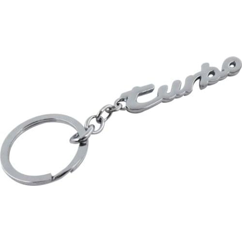 Chrome Turbo letters keychain key ring Key Chains