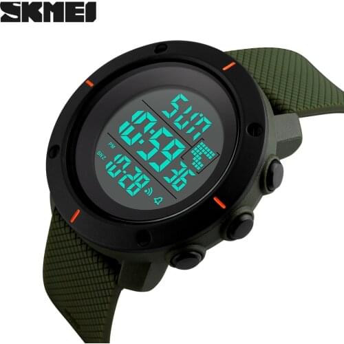 Luxury Brand Sports Military Watch Big Dial 2 Time Zone Mens Watches Digital LED Watch Fashion Casual Electronics Wrist Watches