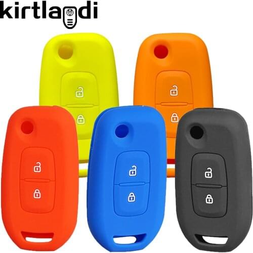 3 Button Remote Shell Key Cover for Renault Sandero Stepway Logan 2 Case Silicone Key Holder Keychain Protection 2020 2019 2021