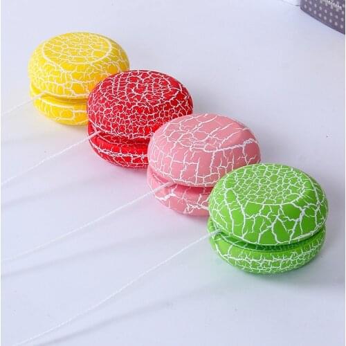 Wooden Cracked Yo-Yo Toy Fun Revolving Fingertip Spinning Top Antistress Leisure Toys Children’s Student Birthday Christmas Gift