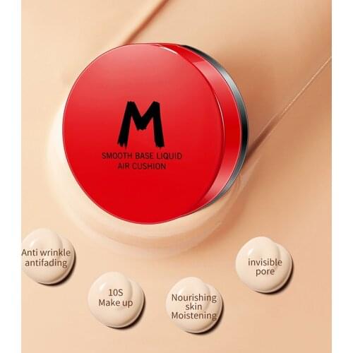 Double-layer Red Air Cushion Powder BB Cream Concealer Set Makeup Does Not Take Off Light And Thin Liquid Foundation TSLM1