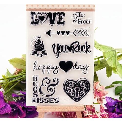 Hot selling arrow transparent clear stamp / silicone seal roller stamp DIY scrapbook album / card production