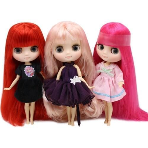 ICY DBS Blyth Middie doll No.4 Pink Series hair Matte skin 20cm 1/8 BJD Hand gesture as Gift Neo