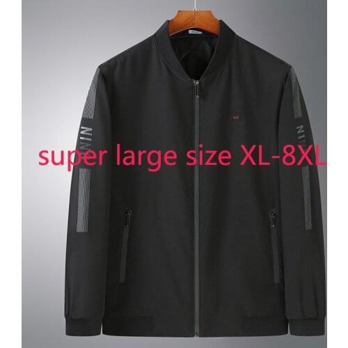 New Arrival Autumn Winter Young Men Baseball Collar Thin Padded Jacket Casual Mandarin Collar Plus Size XL2XL3XL4XL5XL6XL7XL8XL