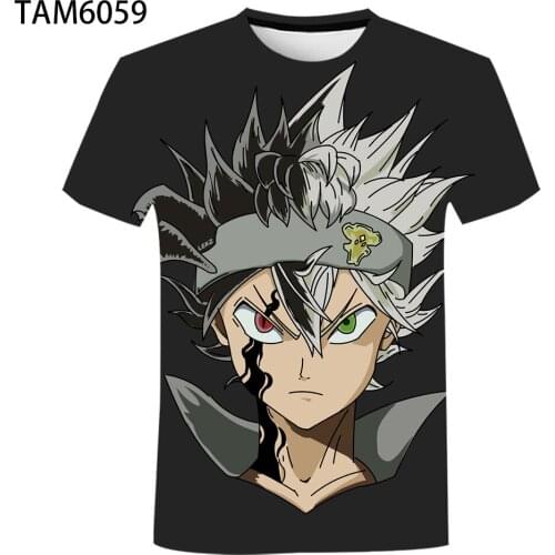 ASTAT 2021 Summer 3D Shirt Print Figure Youth Popular Cartoon Youth Round Neck Clothing Top