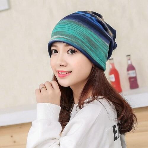 Fashion Stripe Hat Skullies 2020 Autumn Winter Women Warm Beanies Pregnant Mother Beanies Caps Windproof Maternity Cap