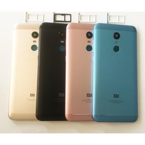 Original For Xiaomi Redmi 5 Plus Battery Back Cover Redmi 5Plus Rear Door Housing + Side Key Card Tray Holder + Repair Parts
