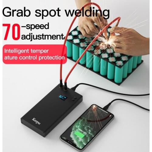 Portable LCD Display Spot Welder Mini Spot Welding For 18650 Spot Welding Machine Tool Nickel Plate 0.1~0.2mm Nickel Strip Sheet