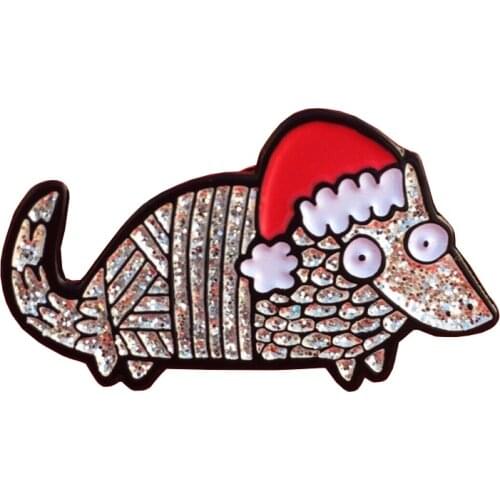 Holiday Armadillo Ltd Edition Badge Enamel Pin