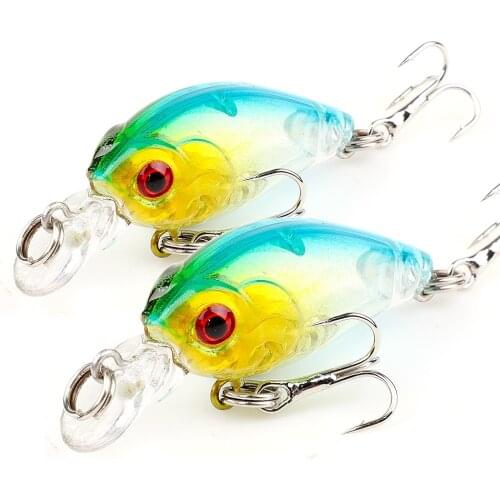 DONQL 2pcs/lot Wobblers Minnow Fishing Lures 4.5cm 4g Crankbaits For Trolling Artificial Hard Swim Bait Fishing Tackle