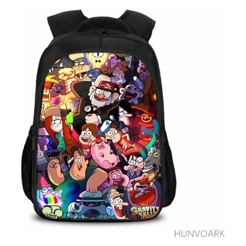 Gravity Falls Childrens Schoolbag Decompression Large Capacity Cartoon Printing Backpack Boys Girls Students School Bag