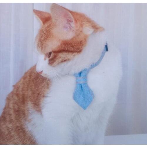 Breakaway Cat Collar and Dog Collar Detachable Adjustable Bow Tie Cat Collars Soft &Comfy Pet Gift for Cats and Dogs 2 Size