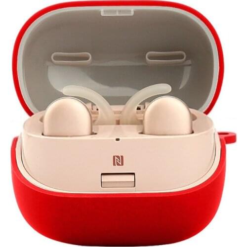 Silicone Case for Sony WF-SP900 Headset Solid Color Sleeve Shockproof Washable Protective Skin Cover