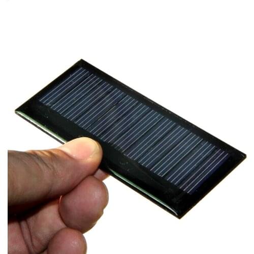 BUHESHUI 0.3W 5.5V Solar Panel Solar Cell DIY Solar Charger Polycrystalline Solar Cell Panel Education Kits Study 86*38*3MM