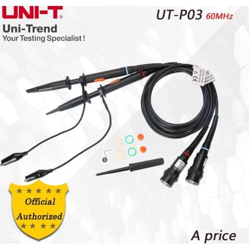 UNI-T UT-P03 60MHz Passive probe; 60MHz oscilloscope probe; suitable for UTD2062CE/2052CL/2052CEL/2052CEX/2062CM, etc