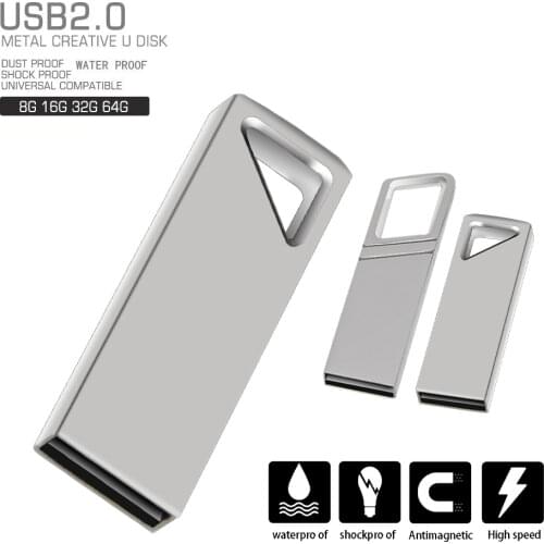 Over 10pcs Free Logo) Metal USB Flash 4GB 8GB 16GB 128gb Pen Drive 32GB 64GB Usb 2.0 Flash Pendrive Menory Stick Usb Memoria