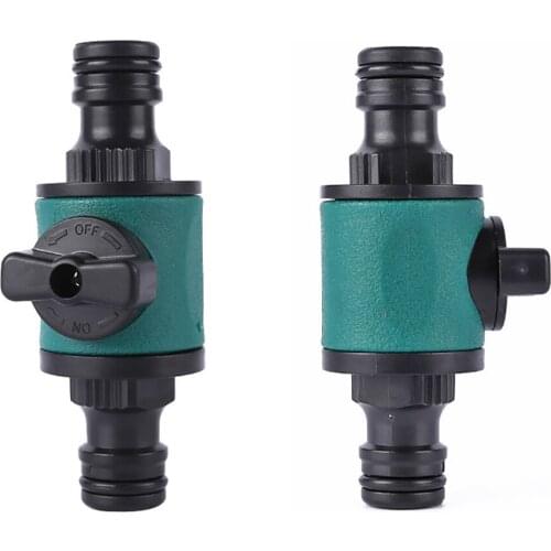 1 Pcs 3/4 Inch nipple Connector With Switch Garden Sprinkler Hose Fast Connector Water Gun Connector Accessories