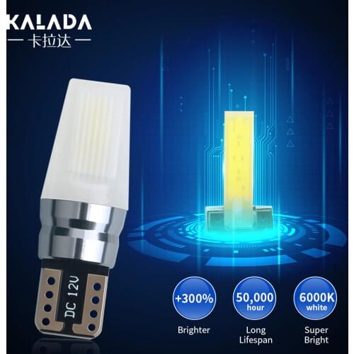 1pcs Pure White 5500k - 6000K W5W T10 194 168 For Car License Plate Light PMMA Shell Cover Reading Lamp 12V DC Auto Dome Lights