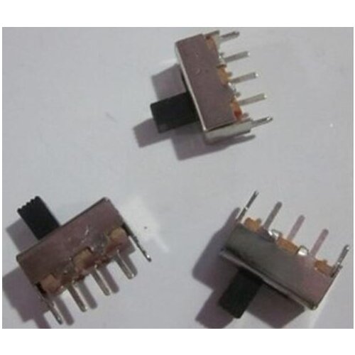 10PCS SS-12F44G4 2 Position 1P2T PCB Panel Vertical Slide Power Toggle Switch