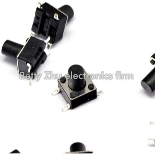 1000PCS/LOT 6 * 6 * 8MM SMD Tact Switch 4-pin micro switch / button switch