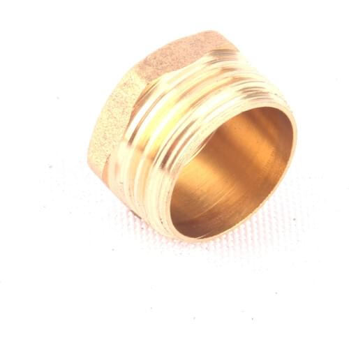 20pcs 1/2 Inch Brass End Cap Male Thread Brass Hose Plug Green Thumb Plumbing Fittings