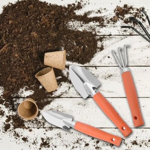 3Pcs/Set Lightweight Plant Soil Loosening Suit Small Shovel Spade Rake Succulent Potted Plants Gardening Supplies