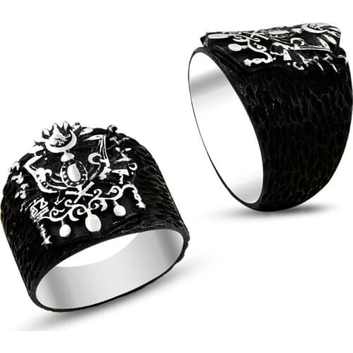 925 Silver Handmade Special Design Ottoman Rings for MEN