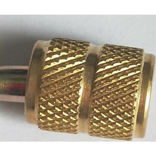 Split Ductless Service Port Adapter Connector, 5/16'' SAE Female to 1/4'' Sae Male