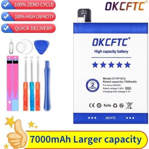 7000mAh C11P1612 Battery for Asus ZE553KL, ZenFone 3 Zoom, ZenFone 3 Zoom Dual SIM LTE, Zenfone 3 Zoom Z01HDA